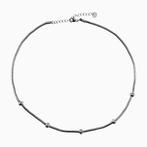 45cm Vossenstaart Ketting Dames Stalen Zilverkleur Choker, Sieraden, Tassen en Uiterlijk, Overige materialen, Verstelbaar, Birgitta-Gracht 33, 6465 EL Kerkrade, Nederland