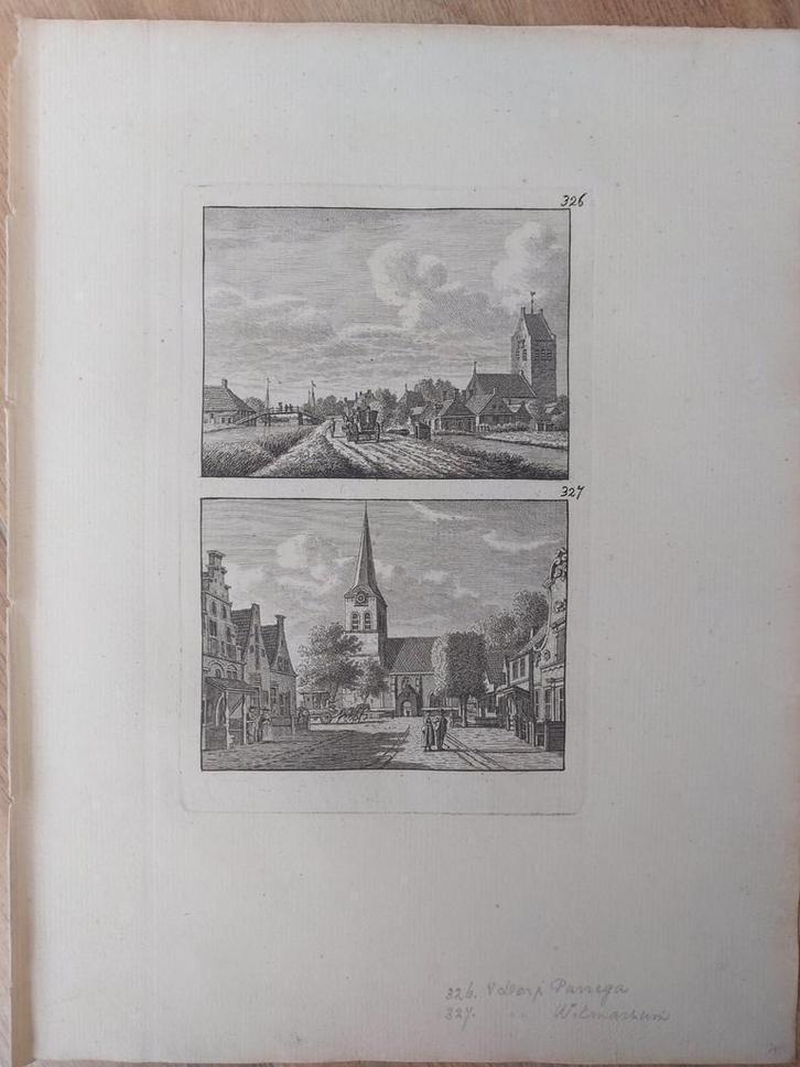 326-327 Parrega en Witmaarsum Witmarsum - Unieke uitgave, Antiek en Kunst, Kunst | Etsen en Gravures, Ophalen of Verzenden