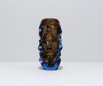 Jan Beranek | Sommerso vaas | bruin blauw | c 1959., Overige kleuren, Ophalen of Verzenden, Minder dan 50 cm, Glas