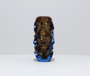 Jan Beranek | Sommerso vaas | bruin blauw | c 1959. beschikbaar voor biedingen