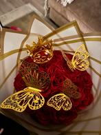 Rozen bouqet, Sieraden, Tassen en Uiterlijk, Broches, 10 cm of meer, Overige materialen, Ophalen of Verzenden, Zo goed als nieuw