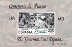 Spanje Postzegelvelletje Centenario de Picasso Uitgave 1981, Verzenden