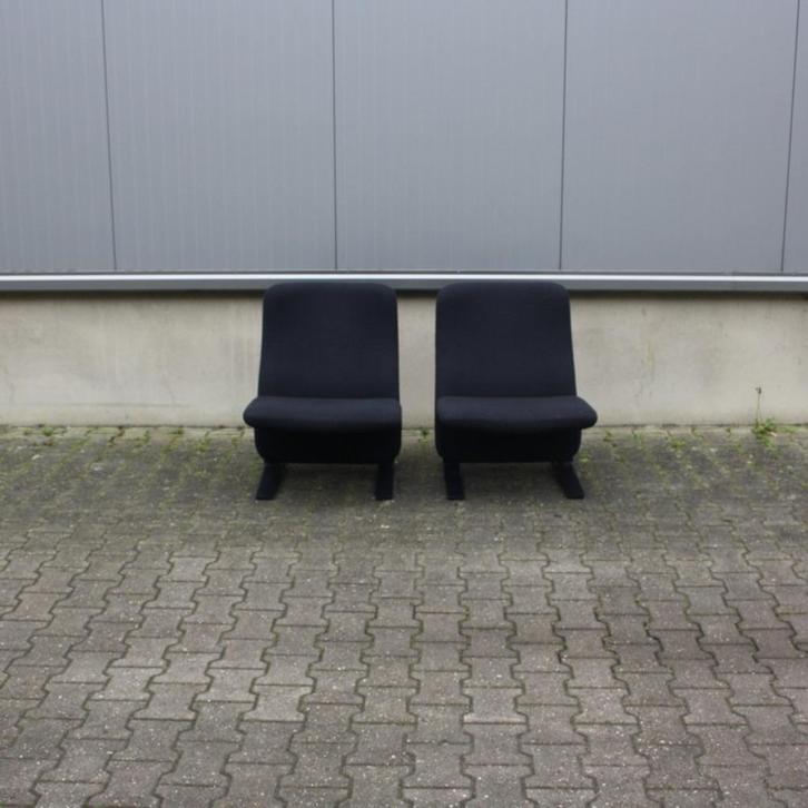Artifort F780 Concorde ( 2 exemplaren ) Pierre Paulin, Huis en Inrichting, Fauteuils, Gebruikt, Metaal, Stof, 50 tot 75 cm, 75 tot 100 cm