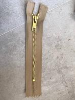 YKK metalen ritsen (beige met goud, 14 cm, 100 st)
