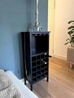 Wijnkast zwart, Huis en Inrichting, Ophalen, 15 tot 25 flessen, Zo goed als nieuw, 75 cm of meer