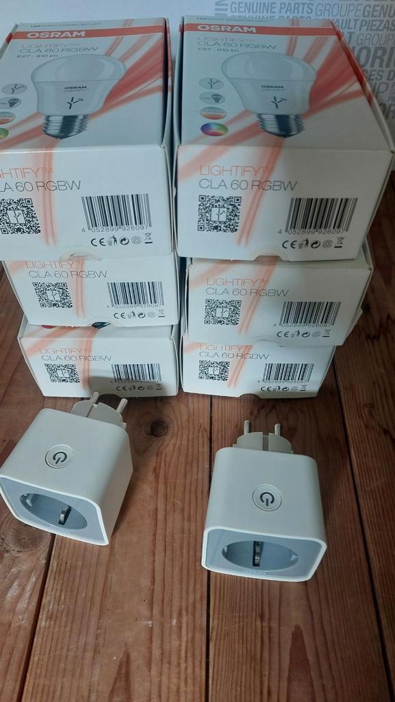 Osram Lightify Set: 6 Lampen + 2 Stekkers, Huis en Inrichting, Lampen | Hanglampen, Nieuw, Kunststof, Ophalen