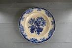 Antiek wandbord blauwe bloemen, Verzenden