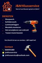 Klusser gezocht J&Mklusservice voor al je klusjes, Variabele uren, Overige niveaus, Starter, Overige vormen