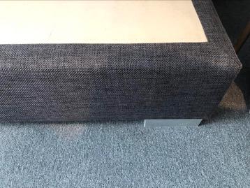 Boxspring, nette staat, 80 x 200, grijs/zwart gemeleerd