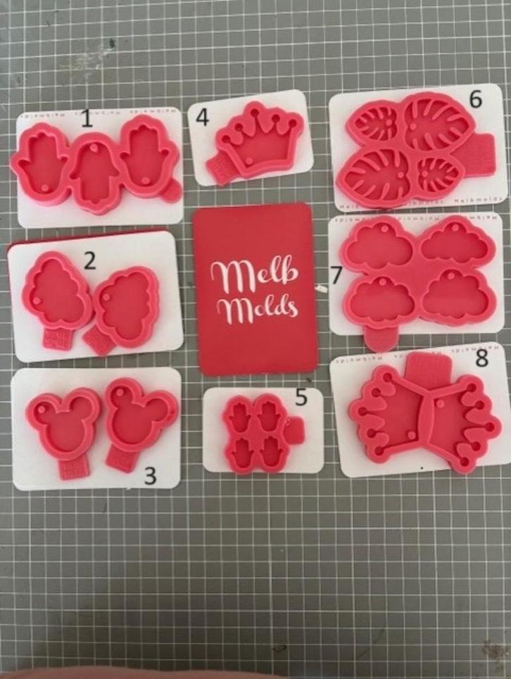 Melb molds mallen v, Hobby en Vrije tijd, Knutselen, Zo goed als nieuw, Materiaal, Ophalen of Verzenden