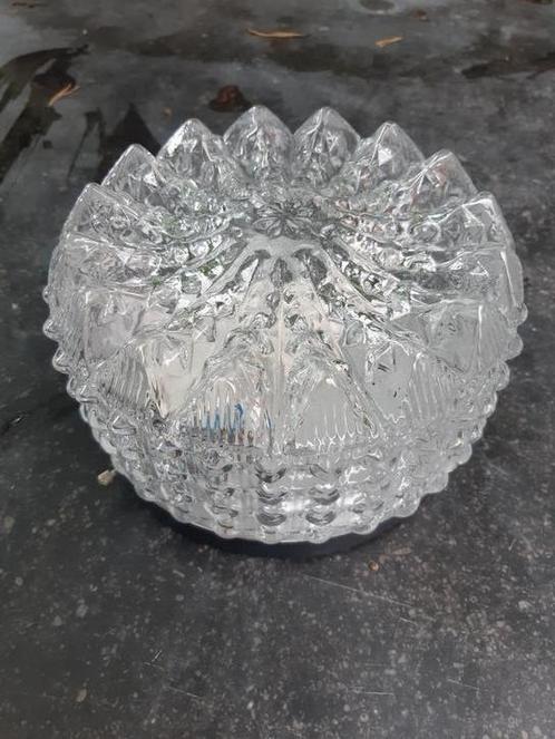 Vintage plafond lamp mid century., Huis en Inrichting, Lampen | Plafondlampen, Zo goed als nieuw, Glas, Ophalen of Verzenden
