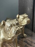 Bulldog beeldjes 2x goud Engelse Bulldog, Ophalen, Zo goed als nieuw