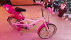 Roze BTWIN kinderfiets met poppenzitje achter., Fietsen en Brommers, Fietsen | Kinderfietsjes, Ophalen of Verzenden, Zo goed als nieuw