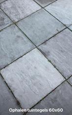 Gratis af te halen tuin terras tegels 60x60, Tuin en Terras, Tegels en Klinkers, Ophalen, Gebruikt, Beton, Terrastegels