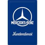 Mercedes Benz Kundendienst XXL relief metalen reclamebord, Nieuw, Ophalen of Verzenden