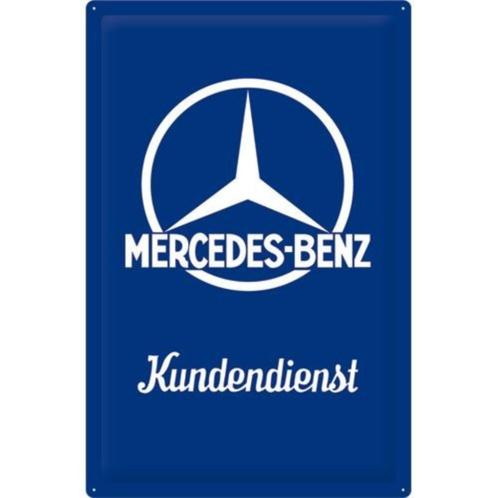Mercedes Benz Kundendienst XXL relief metalen reclamebord, Verzamelen, Automerken, Motoren en Formule 1, Nieuw, Ophalen of Verzenden