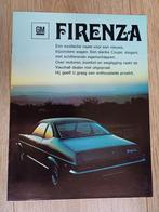 GM Firenza brochure, Boeken, Auto's | Folders en Tijdschriften, Overige merken, Zo goed als nieuw, Verzenden
