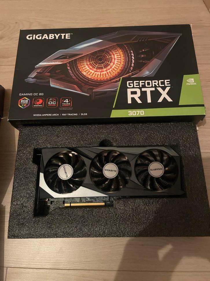 Gigabyte GeForce RTX 3070, Computers en Software, Videokaarten, Gebruikt, Nvidia, PCI-Express 4.0, GDDR6, HDMI, Ophalen of Verzenden