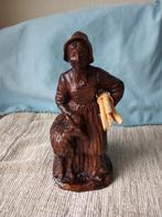 Vrouw met Bok en bos Sprokkel hout Jaren '70, Ophalen of Verzenden