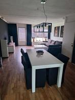 Teak wit  tafel 190x90 met stoelen, Ophalen of Verzenden, Rechthoekig, 50 tot 100 cm