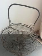 Oude Draadmand met Handvat - Brocante Decoratie Mandje Vinta, Ophalen