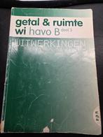 Getal en ruimte Havo B deel 3 uitwerkingen, Ophalen of Verzenden, Gelezen, HAVO, Wiskunde B