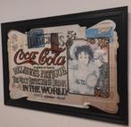 Orginele Coca Cola spiegel, Antiek en Kunst, Antiek | Spiegels, Ophalen, Rechthoekig, 50 tot 100 cm, Minder dan 100 cm