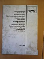 Montagehandleiding Deutz Fahr Turbomaaiers KM 2.19 S, Ophalen of Verzenden, Gelezen, Tractor en Landbouw