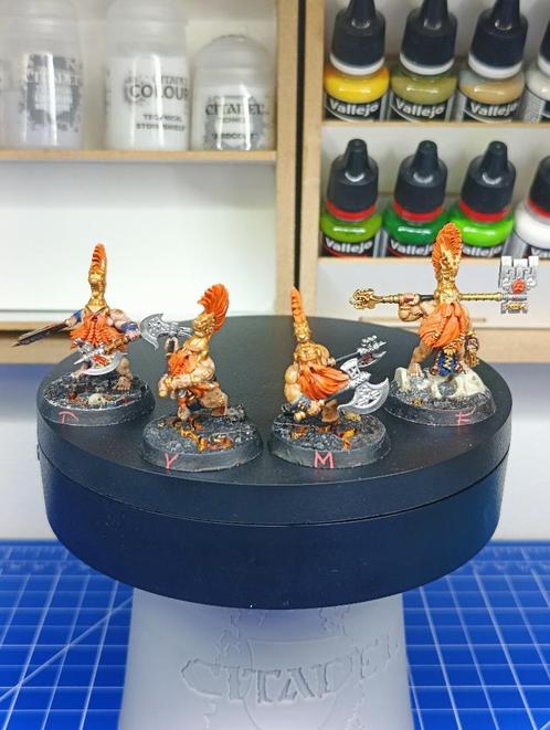 Warhammer Underworlds The Chosen Axes Set 1, Hobby en Vrije tijd, Wargaming, Gebruikt, Warhammer, Figuurtje(s), Met verf, Verzenden