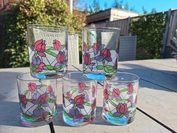 Vintage jaren '60 drinkglazen by Cerve (5 stuks) beschikbaar voor biedingen