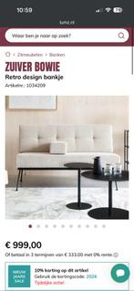 Zuiver bankje 2 zits met stalen frame, Ophalen, Zo goed als nieuw