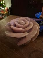 Daan Kromhout kaars roos Taupe 14x12 cm., Ophalen of Verzenden, Zo goed als nieuw, Overige materialen, Minder dan 25 cm