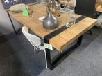 Tafel 220x100 industriële look ziet er oud en robust uit, 200 cm of meer, Nieuw, 100 tot 150 cm, Metaal