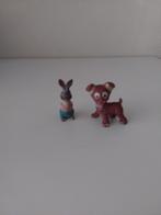 Antieke Speelgoedpoppetjes Konijn & Hondje, Verzenden