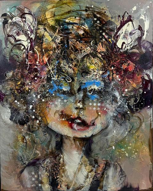 Le Fete Du Soleil - Guy Olivier - 100% olieverf, Antiek en Kunst, Kunst | Schilderijen | Modern, Ophalen