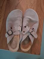 Nelson suède muiltjes - beige - maat 40, Beige, Zo goed als nieuw, Nelson, Sandalen of Muiltjes