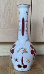 Vintage Boho Tsjechische karaf, Antiek en Kunst, Antiek | Glas en Kristal, Ophalen of Verzenden