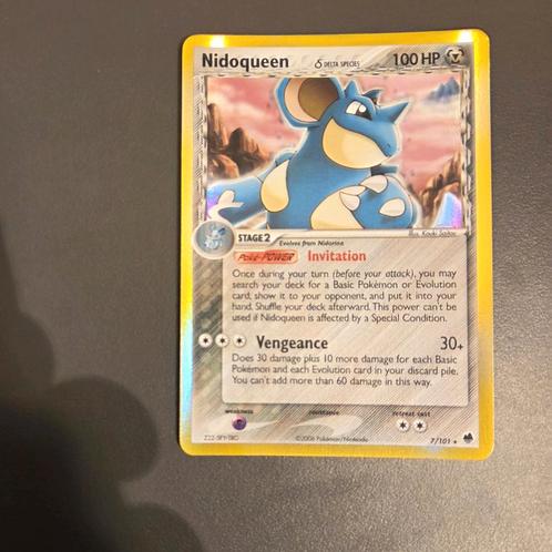 Nidoqueen 7/101 Holo | EX Dragon Frontiers | Near Mint, Hobby en Vrije tijd, Verzamelkaartspellen | Pokémon, Zo goed als nieuw