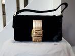 Fendi Handbag Baguette Velvet Black and Gold., Ophalen of Verzenden, Nieuw, Zwart