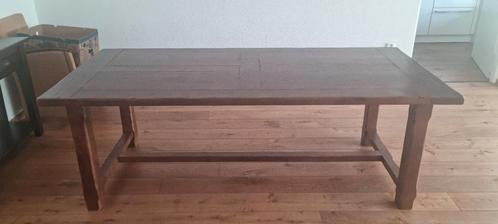 Houten Eettafel 210x100cm, Huis en Inrichting, Tafels | Eettafels, Gebruikt, 50 tot 100 cm, 200 cm of meer, Vijf personen of meer