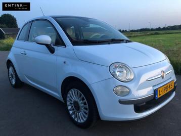 Fiat 500 1.2 C Naked Lichtblauw | Panoramadak | Leer | Airco beschikbaar voor biedingen