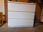 Ikea Malm Ladekast Wit - 3 Lades, Huis en Inrichting, Kasten | Dressoirs, Ophalen, Gebruikt, 50 tot 100 cm, Met lade(s)