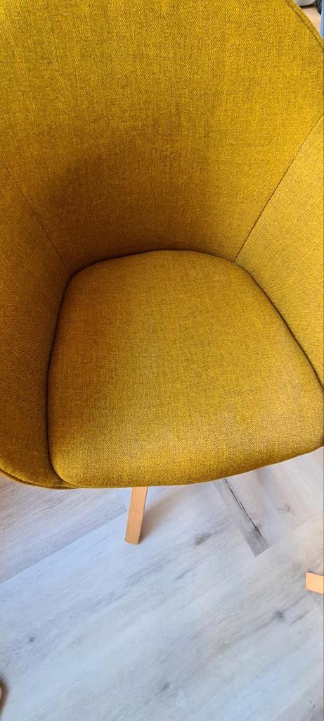 Eetkamerstoel draaibaar, Huis en Inrichting, Stoelen, Zo goed als nieuw, Eén, Hout, Stof, Overige kleuren, Ophalen