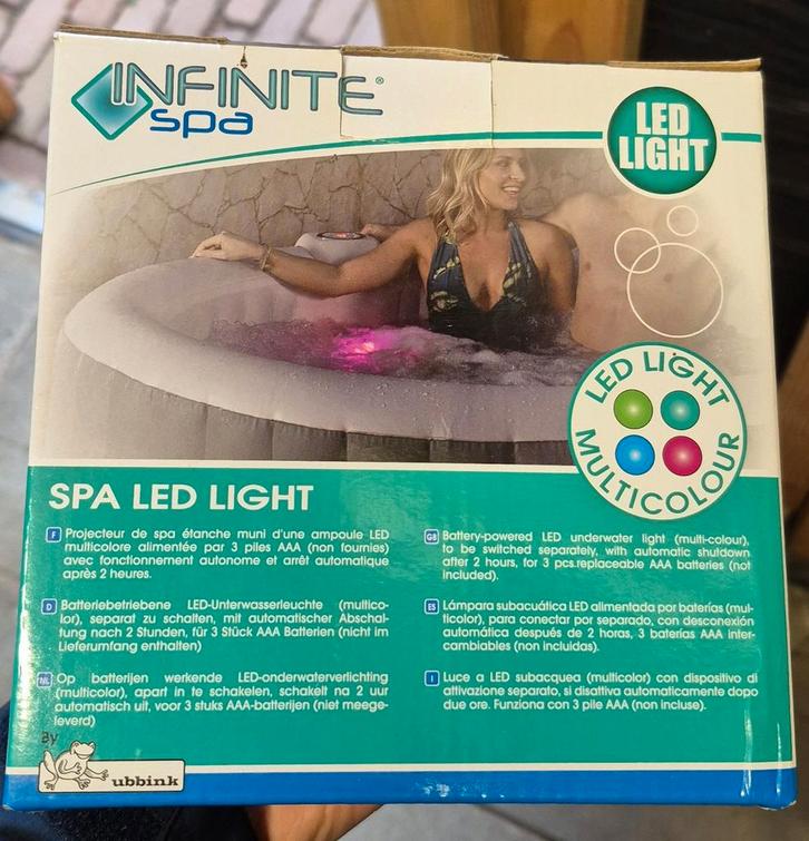 Infinite Spa LED Verlichting - Multicolor, Tuin en Terras, Bubbelbaden en Hottubs, Zo goed als nieuw, Ophalen