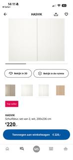 2 PAX Kasten met Hasvik Schuifdeuren, Kunststof, 200 cm of meer, 150 tot 200 cm, Ophalen of Verzenden