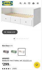Uitschuifbaar bed - IKEA Hemnes zonder matrassen, Huis en Inrichting, Ophalen, Verstelbaar, Wit, Zo goed als nieuw