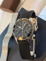 Breitling Superocean Heritage II Chronograph 44mm Full Set, Sieraden, Tassen en Uiterlijk, Horloges | Heren, Gebruikt, Staal, Breitling