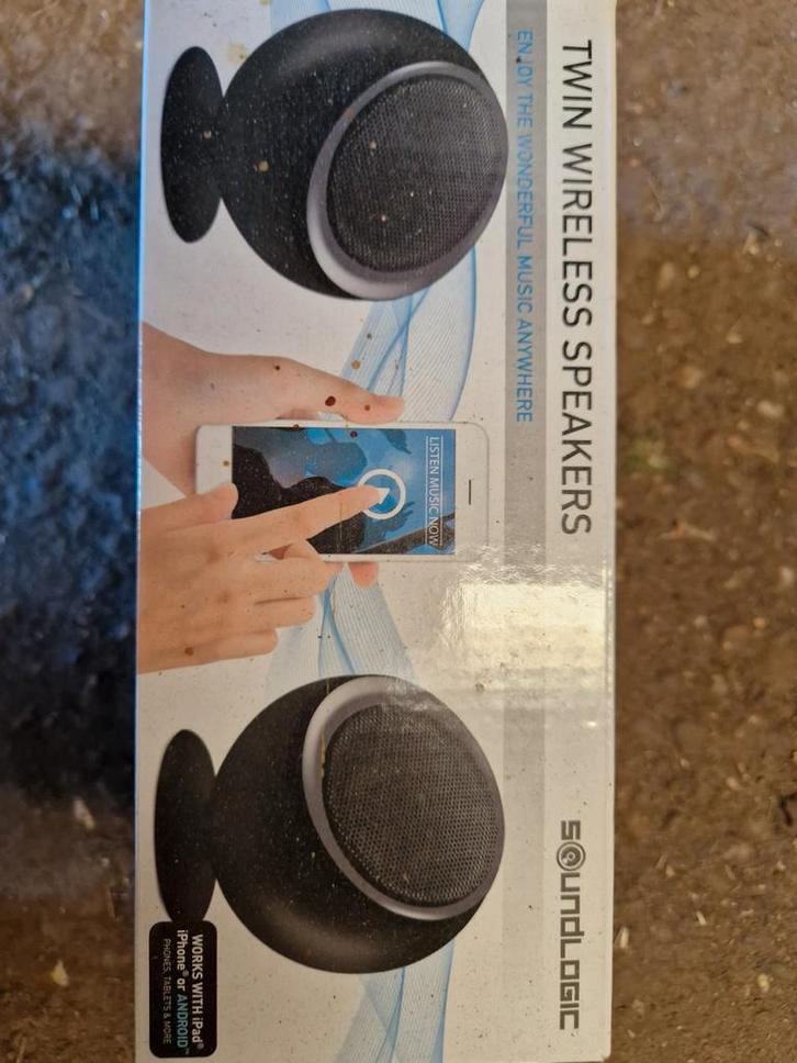 Soundlogic Twin Draadloze Speakers - Nieuw, Audio, Tv en Foto, Luidsprekers, Nieuw, Front, Rear of Stereo speakers, Minder dan 60 watt