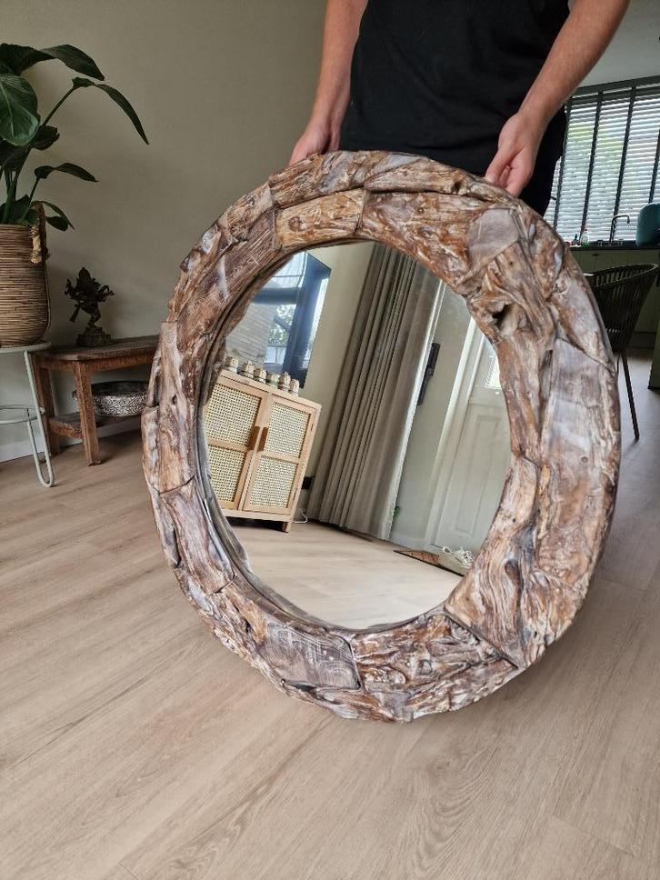 Unieke robuuste spiegel 110 cm – nooit gebruikt, Huis en Inrichting, Woonaccessoires | Spiegels, Nieuw, 100 tot 125 cm, 100 tot 150 cm