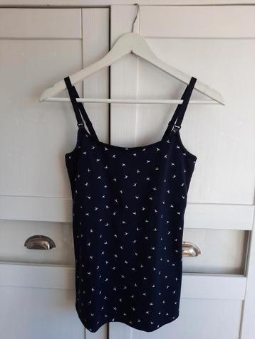 NIEUW! H&M Mama Donkerblauwe Voedingstop Hemd Maat XS 34 beschikbaar voor biedingen